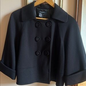 Sandro Women's Short Black Double-Breasted Jacket